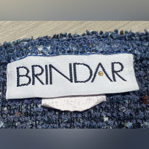 Vintage Brindar Embroidered Tree Sweater Blue Gray White Size 2XL - Picture 5 of 9